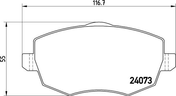 Brembo P 23 094 - Kit de plaquettes de frein, frein à disque cwaw.fr