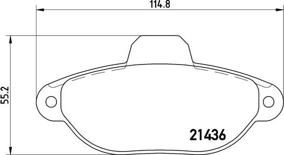 Brembo P 23 096 - Kit de plaquettes de frein, frein à disque cwaw.fr