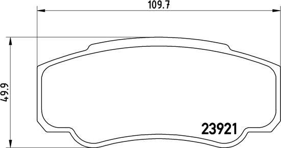 Brembo P 23 093 - Kit de plaquettes de frein, frein à disque cwaw.fr