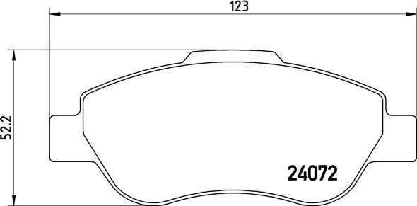 Brembo P 23 097 - Kit de plaquettes de frein, frein à disque cwaw.fr