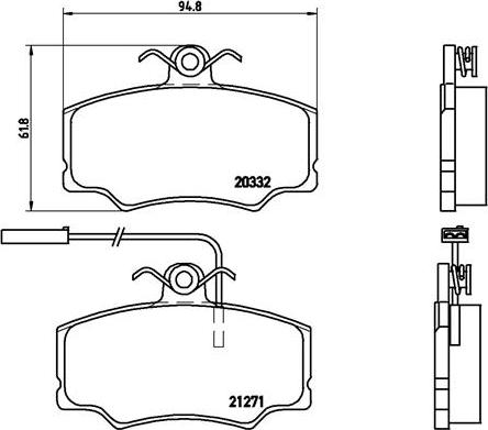 Brembo P23048 - Kit de plaquettes de frein, frein à disque cwaw.fr