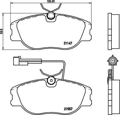 Brembo P23043 - Kit de plaquettes de frein, frein à disque cwaw.fr