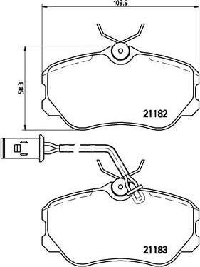 Brembo P23047 - Kit de plaquettes de frein, frein à disque cwaw.fr