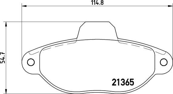 Brembo P 23 054 - Kit de plaquettes de frein, frein à disque cwaw.fr