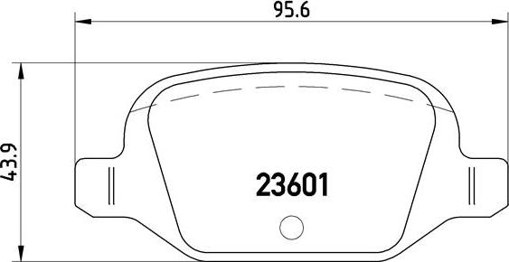 Brembo P23064 - Kit de plaquettes de frein, frein à disque cwaw.fr