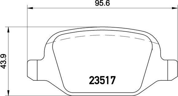 Brembo P 23 065 - Kit de plaquettes de frein, frein à disque cwaw.fr