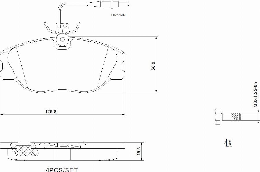 Brembo P23061N - Kit de plaquettes de frein, frein à disque cwaw.fr