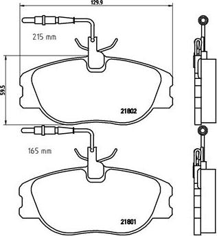 Brembo P 23 061 - Kit de plaquettes de frein, frein à disque cwaw.fr