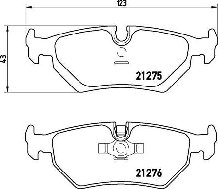 Brembo P 23 062 - Kit de plaquettes de frein, frein à disque cwaw.fr