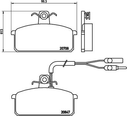 Brembo P 23 019 - Kit de plaquettes de frein, frein à disque cwaw.fr