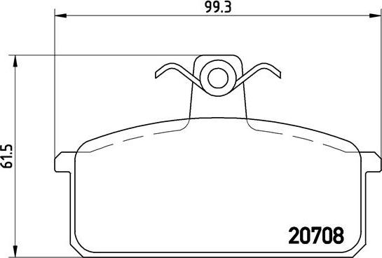 Brembo P 23 018 - Kit de plaquettes de frein, frein à disque cwaw.fr