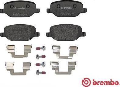 Brembo P 23 089 - Kit de plaquettes de frein, frein à disque cwaw.fr