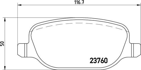 Brembo P23089 - Kit de plaquettes de frein, frein à disque cwaw.fr