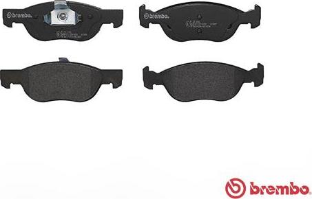 Brembo P 23 081 - Kit de plaquettes de frein, frein à disque cwaw.fr