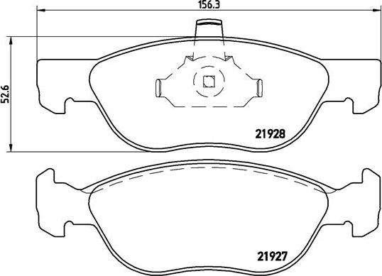 Brembo P 23 081 - Kit de plaquettes de frein, frein à disque cwaw.fr