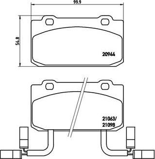 BENDIX 571314 - Kit de plaquettes de frein, frein à disque cwaw.fr