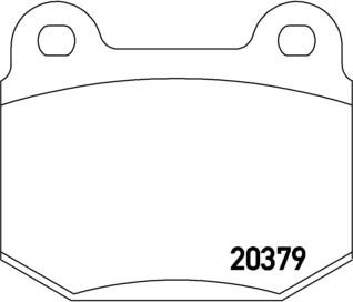 Brembo P 23 038 - Kit de plaquettes de frein, frein à disque cwaw.fr