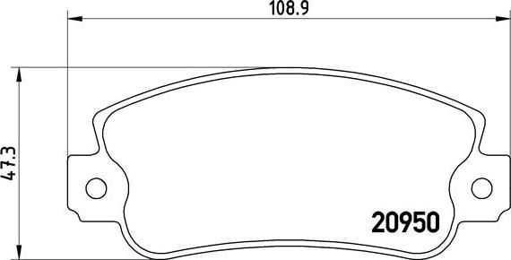 Brembo P 23 021 - Kit de plaquettes de frein, frein à disque cwaw.fr