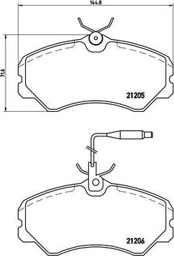 Brembo P 23 023 - Kit de plaquettes de frein, frein à disque cwaw.fr