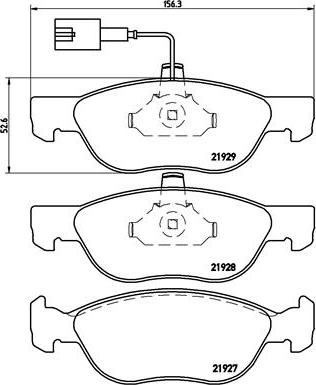 Brembo P23070 - Kit de plaquettes de frein, frein à disque cwaw.fr