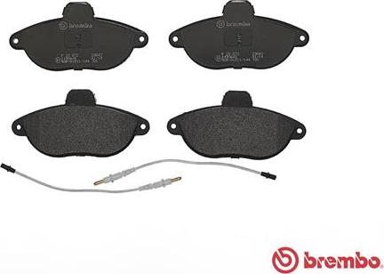 Brembo P 23 072 - Kit de plaquettes de frein, frein à disque cwaw.fr