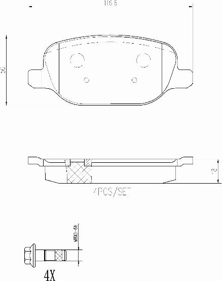 Brembo P23199N - Kit de plaquettes de frein, frein à disque cwaw.fr