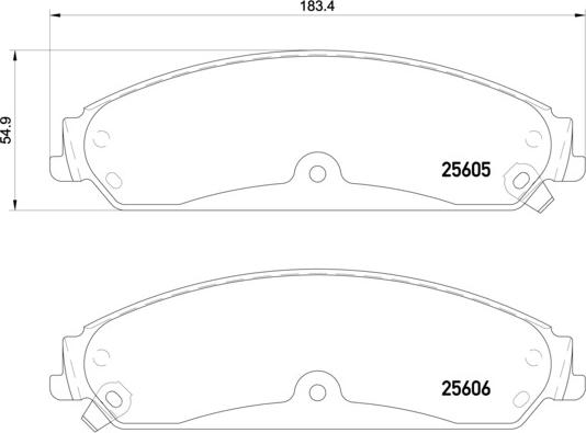 Brembo P 23 149 - Kit de plaquettes de frein, frein à disque cwaw.fr