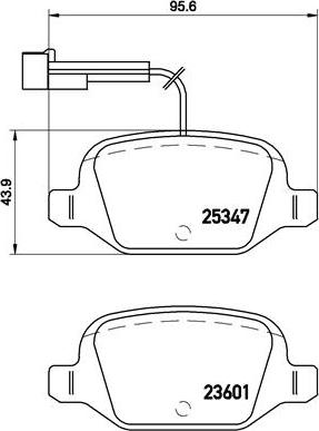 Brembo P 23 146 - Kit de plaquettes de frein, frein à disque cwaw.fr