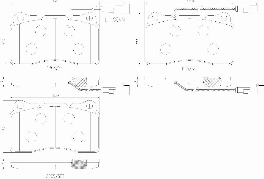 Brembo P23154N - Kit de plaquettes de frein, frein à disque cwaw.fr