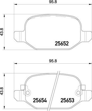 Brembo P 23 150 - Kit de plaquettes de frein, frein à disque cwaw.fr