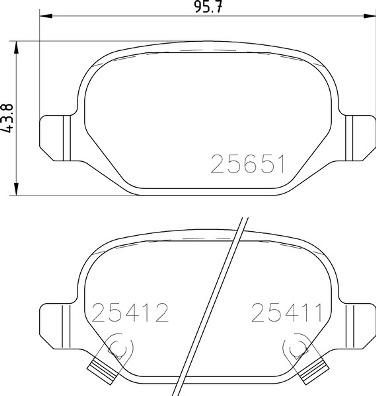 Brembo P 23 151 - Kit de plaquettes de frein, frein à disque cwaw.fr