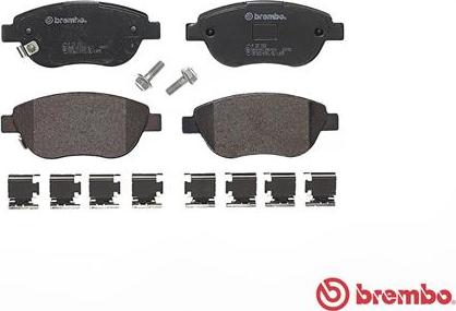 Brembo P 23 153 - Kit de plaquettes de frein, frein à disque cwaw.fr