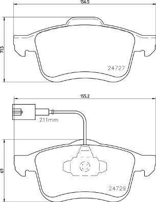 Brembo P 23 163 - Kit de plaquettes de frein, frein à disque cwaw.fr