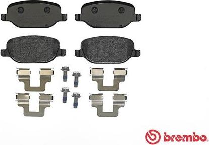 Brembo P 23 109 - Kit de plaquettes de frein, frein à disque cwaw.fr