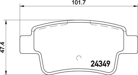 Brembo P 23 104 - Kit de plaquettes de frein, frein à disque cwaw.fr