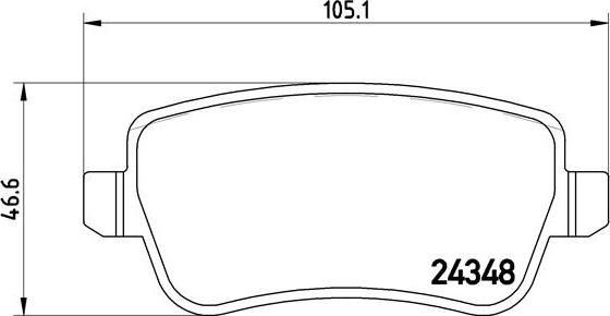 Brembo P 23 101 - Kit de plaquettes de frein, frein à disque cwaw.fr