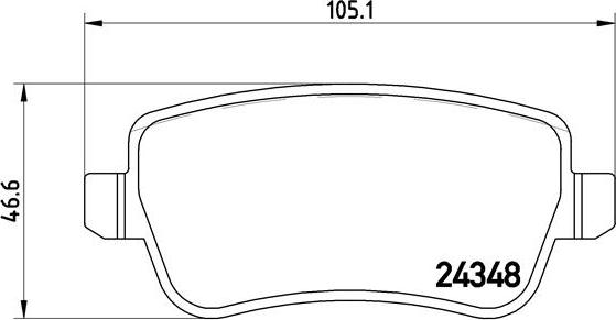 Brembo P 23 102 - Kit de plaquettes de frein, frein à disque cwaw.fr