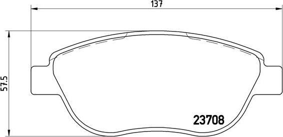 Brembo P 23 119 - Kit de plaquettes de frein, frein à disque cwaw.fr