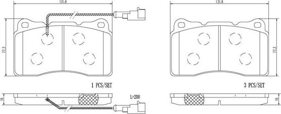 Brembo P23115N - Kit de plaquettes de frein, frein à disque cwaw.fr