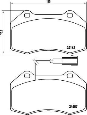 Brembo P 23 117 - Kit de plaquettes de frein, frein à disque cwaw.fr