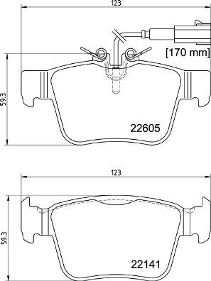 Brembo P 23 180 - Kit de plaquettes de frein, frein à disque cwaw.fr