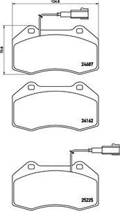 Brembo P 23 139 - Kit de plaquettes de frein, frein à disque cwaw.fr