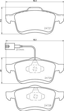 Brembo P 23 130 - Kit de plaquettes de frein, frein à disque cwaw.fr