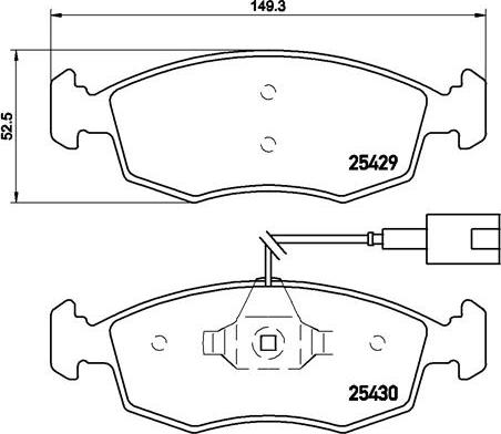 Brembo P 23 138 - Kit de plaquettes de frein, frein à disque cwaw.fr