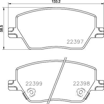 Brembo P 23 170 - Kit de plaquettes de frein, frein à disque cwaw.fr