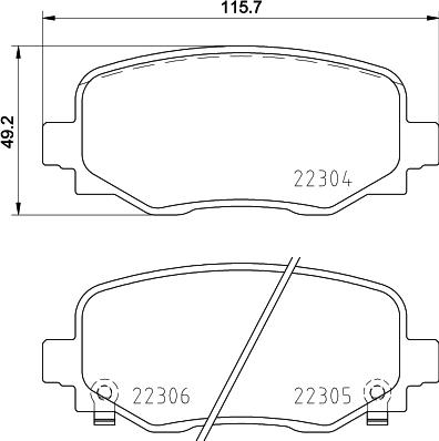 Brembo P 23 177 - Kit de plaquettes de frein, frein à disque cwaw.fr