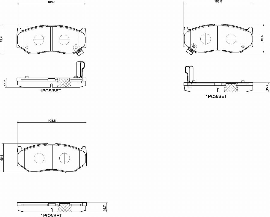 Brembo P 79 044 - Kit de plaquettes de frein, frein à disque cwaw.fr