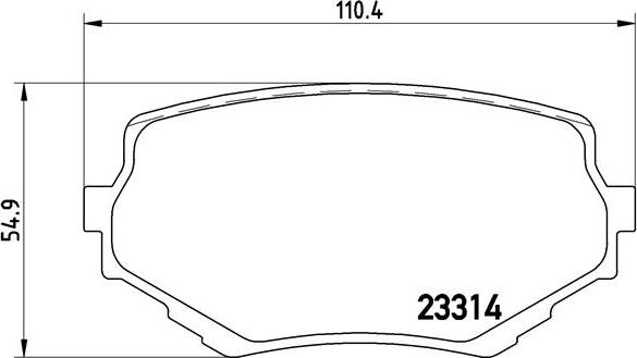 Brembo P 79 009 - Kit de plaquettes de frein, frein à disque cwaw.fr