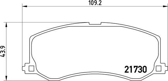 Brembo P 79 004 - Kit de plaquettes de frein, frein à disque cwaw.fr