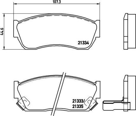 Brembo P 79 005 - Kit de plaquettes de frein, frein à disque cwaw.fr